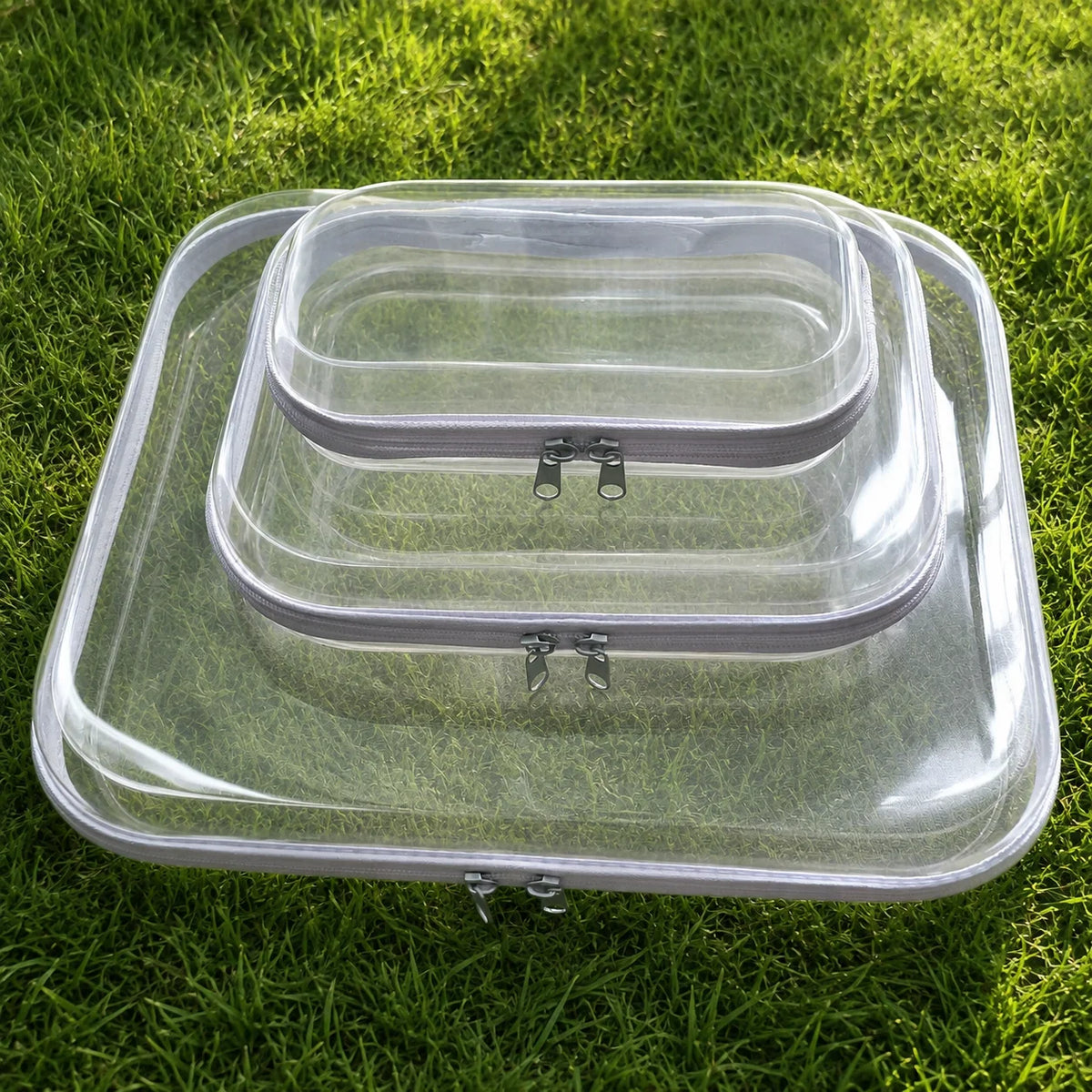 1pc Solid Color Compact Storage Box