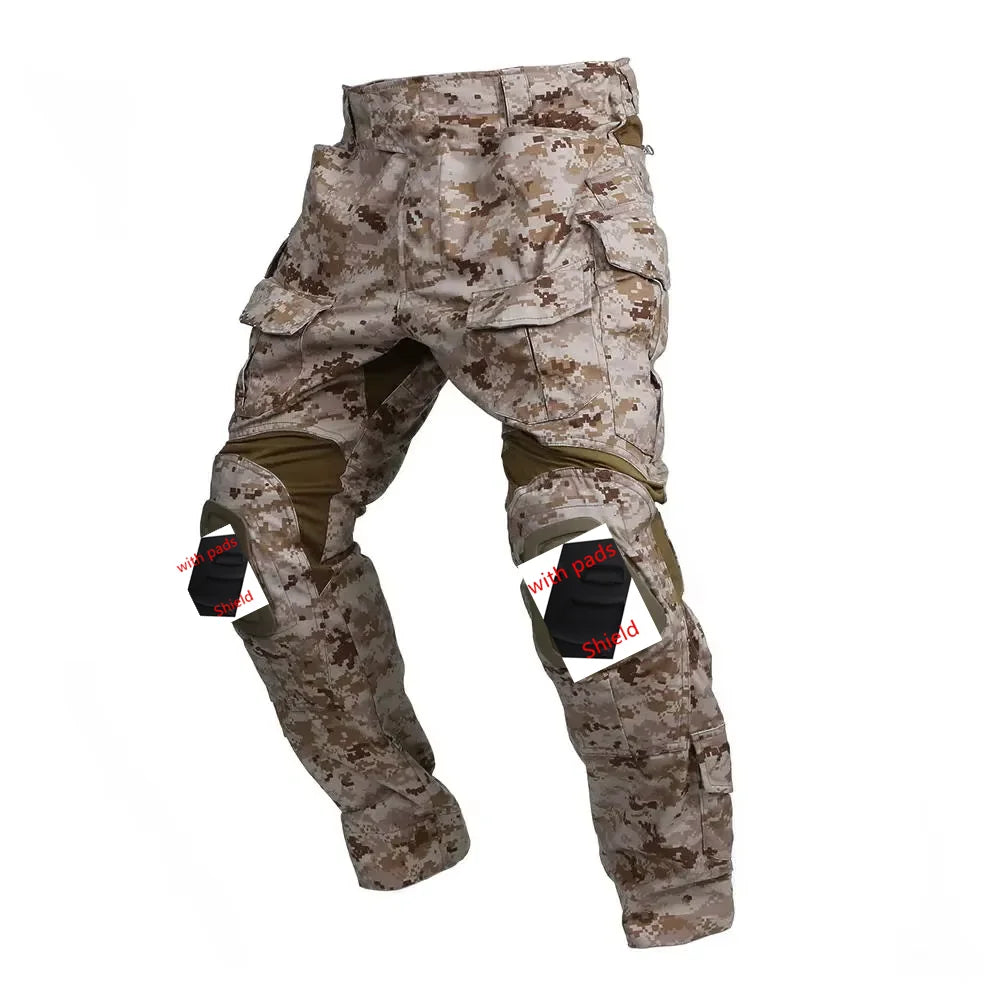Tactical E3  Uniform Sets NEW Mens Camouflage Suits Outdoor Hunting Shirt Pants Tops Duty Cargo Trouser AOR1