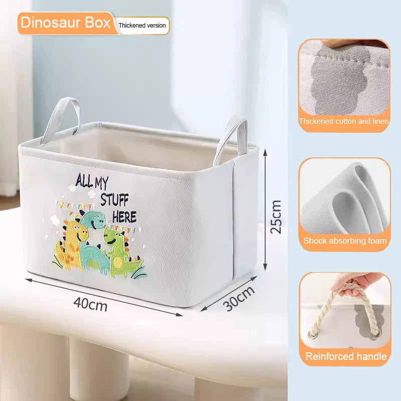 Folding Storage Basket Linen Storage Fabric Wardrobe Office Bedroom Closet Toys Laundry Basket With Handle Storage Organizer New