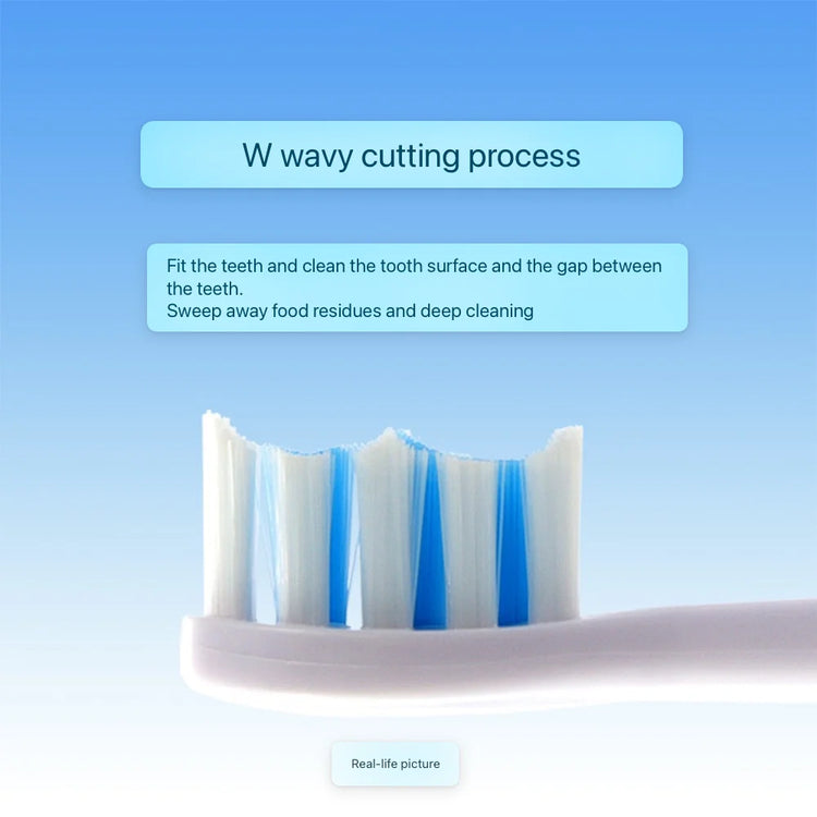8PCS Replacement Toothbrush Heads for SUBORT S7/Bair X7 X7S X11 X11S Electric Toothbrush Accessories Nozzles Bristles white