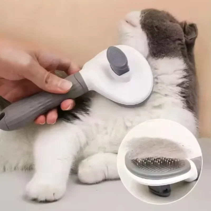 Pet Dog Brush Cat Comb Self Cleaning Pet Hair Remover Brush For Dogs Cats Grooming Tools Pets Dematting Comb Dogs Accessories