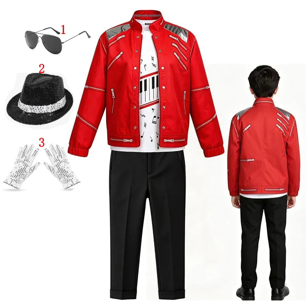 Hip Hop Kids Clothes Halloween Cosplay Birthday Party Dance Performance Children's Costume Pop Star Boys Girls Outfits