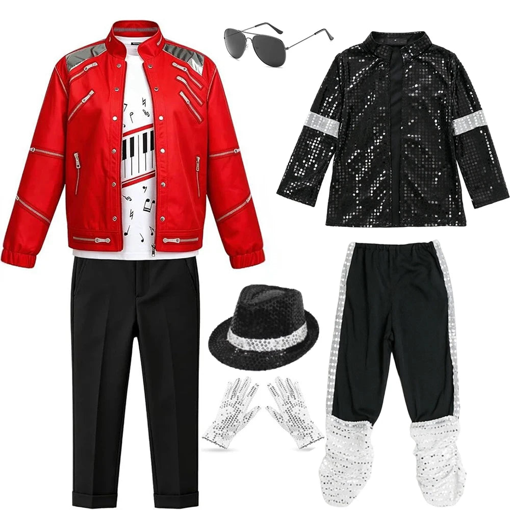 Hip Hop Kids Clothes Halloween Cosplay Birthday Party Dance Performance Children's Costume Pop Star Boys Girls Outfits