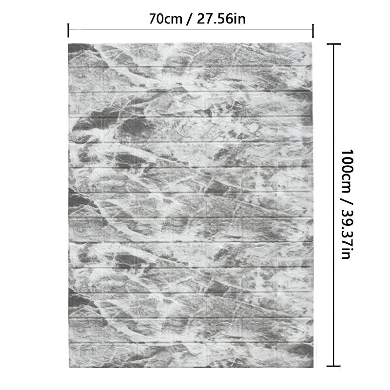 Decorative Waterproof and Moisture-Proof Self-Adhesive Wallpaper Retro Style Home Decor Bedroom Living Room Background Wall