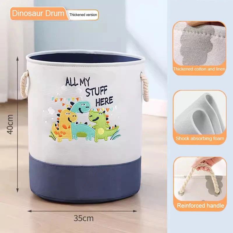 Folding Storage Basket Linen Storage Fabric Wardrobe Office Bedroom Closet Toys Laundry Basket With Handle Storage Organizer New