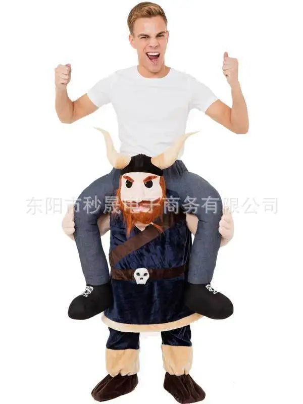 2023 New Animal Doll Prosthetic Leg Pants Halloween Spoof Costume Magic Back Pants