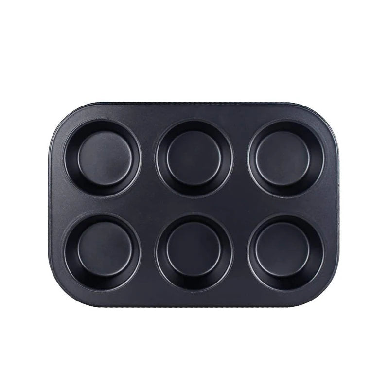 6/12 Cups Square Cupcake Pan Muffin Tray Cupcake Mold Muffin Pan Carbon Steel Baking Pan Non Stick Bakeware For Kitchen Oven