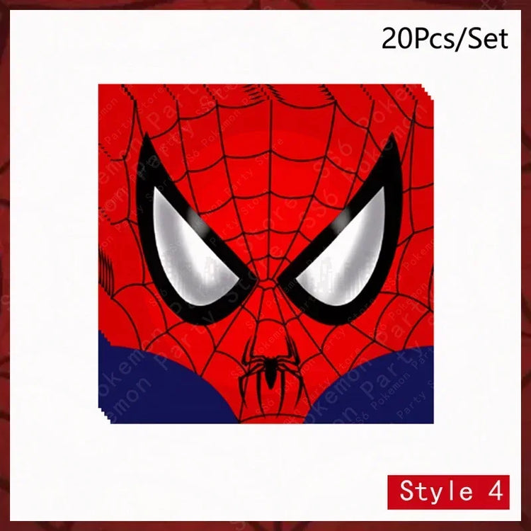 Spiderman Birthday Party Decorations Set Disposable Tableware Napkins Cup Plate Spidey and His Amazing Friends Birthday Supplies