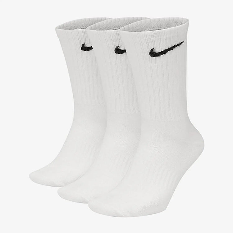 Nike Unisex 3-Pack Short-Cuff Casual Basketball Socks Breathable Moisture-Wicking Socks SX7678-100