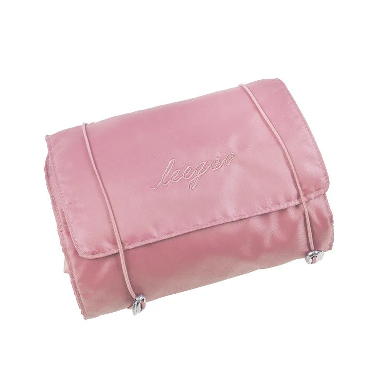 4-in-1 Removable Makeup Bag Foldable Travel Cosmetic Organizer Waterproof Nylon Multi Pocket Toiletry Storage Bag