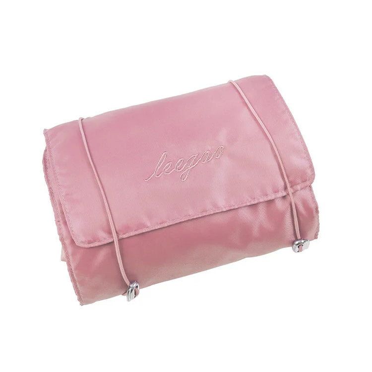 4-in-1 Removable Makeup Bag Foldable Travel Cosmetic Organizer Waterproof Nylon Multi Pocket Toiletry Storage Bag