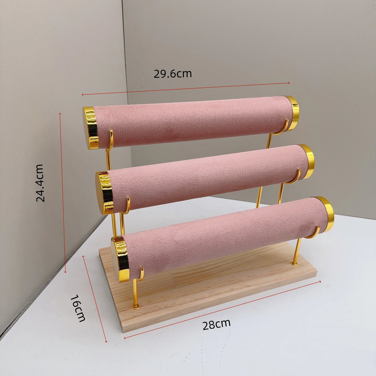Detachable Bracelet Holder Jewelry Storage Stand with Wooden Tray Jewelry Holder for Jewelry Display
