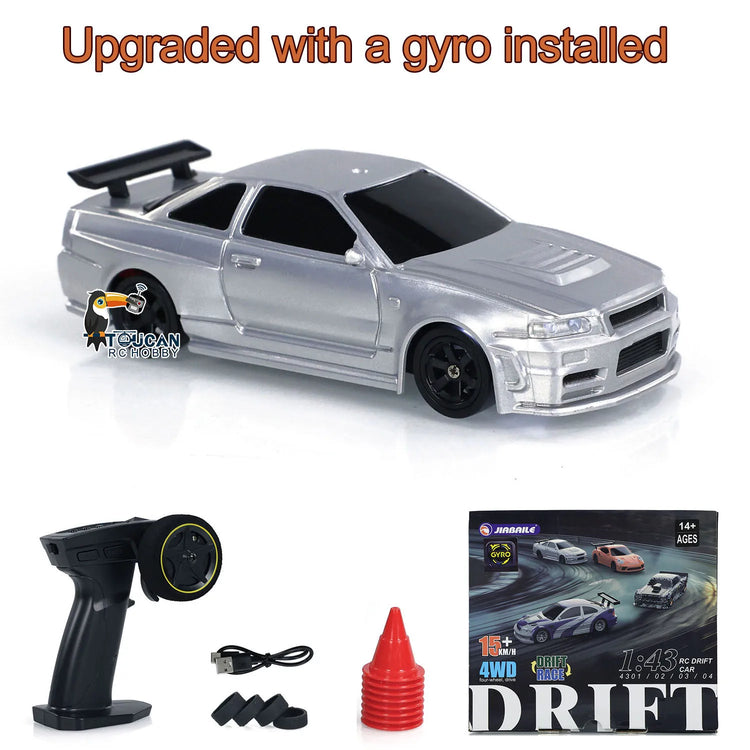 SALE 4WD RTR 1/43 RC Speed Car Four-wheel Drive Radio Control 2.4g Mini Racing Drifting Car Toys High Speed Model Gift Hobby