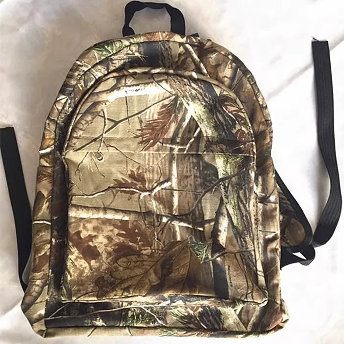Bionic Jungle Camo Backpack Outdoor Sports Travel Backpack Fashion Trend Leisure Personality Big Tree Camo Hunting Backpack