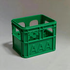 3D Printed Beer Crate Style Stackable Battery Storage Box, AA and AAA Sizes, 18650 21700 9V.