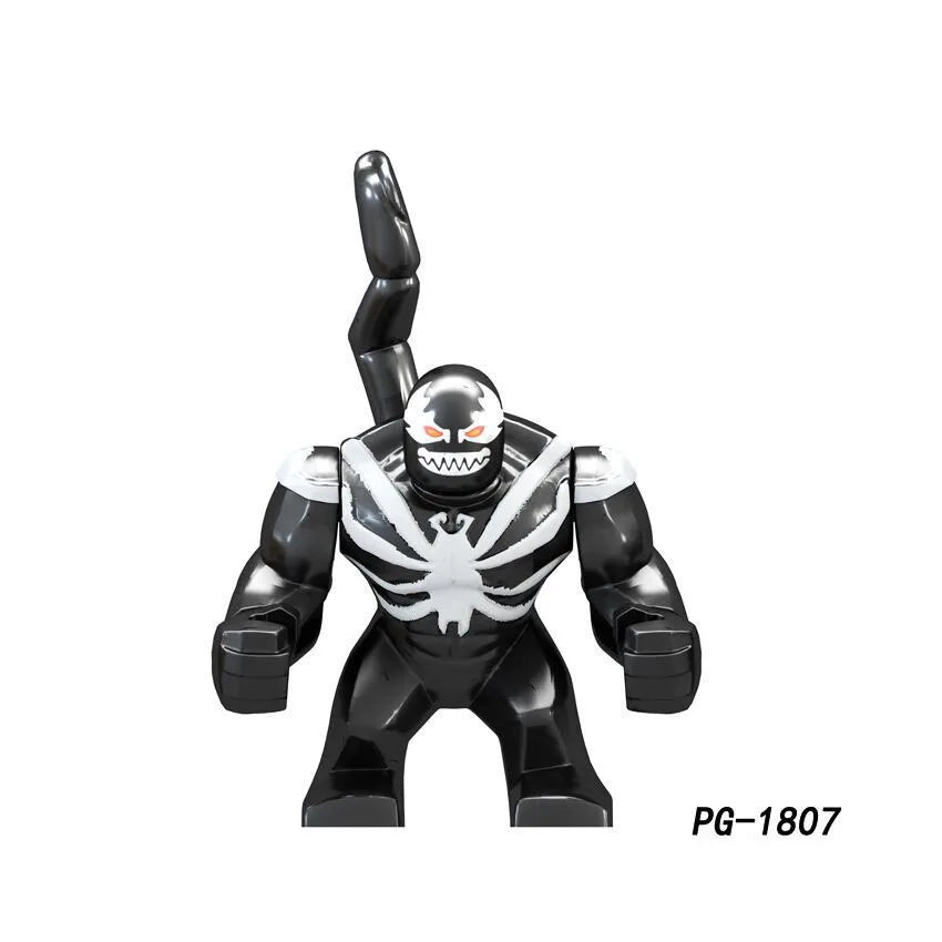 8cm Superhero Building Blocks Avengers Character Venom Model Character Set Building Blocks Toy Boys and Girls Birthday Gifts