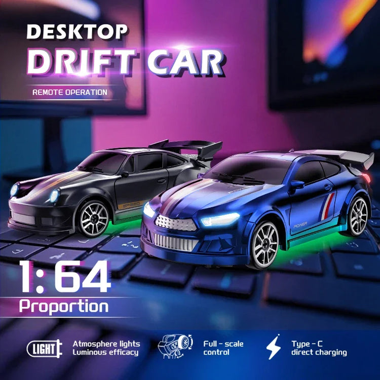 4WD 2.4GHZ RC Simulation Mini Drift Car Palm Racing Model Desktop Toys 1/64 Scale Remote Control Cars Kid Gift For Children Boys