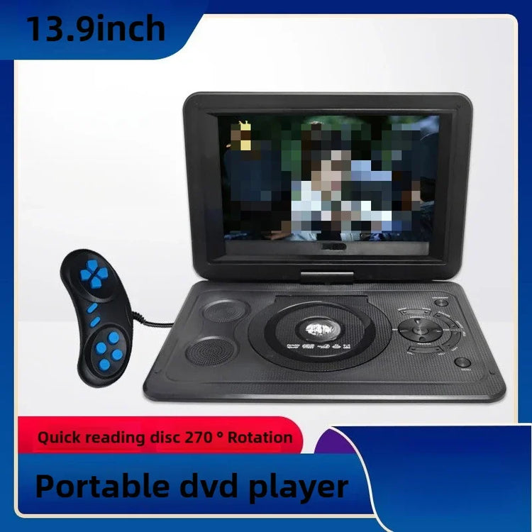13.9 Inch Portable Home Vcd Multi-function High Definition Small TV, Mobile Dvd Player, DVD Player Travel 270° Rotatable Screen