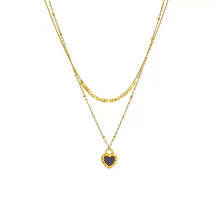 Stainless Steel Envelope Pendant Necklace Metal Waterproof Jewelry For Women