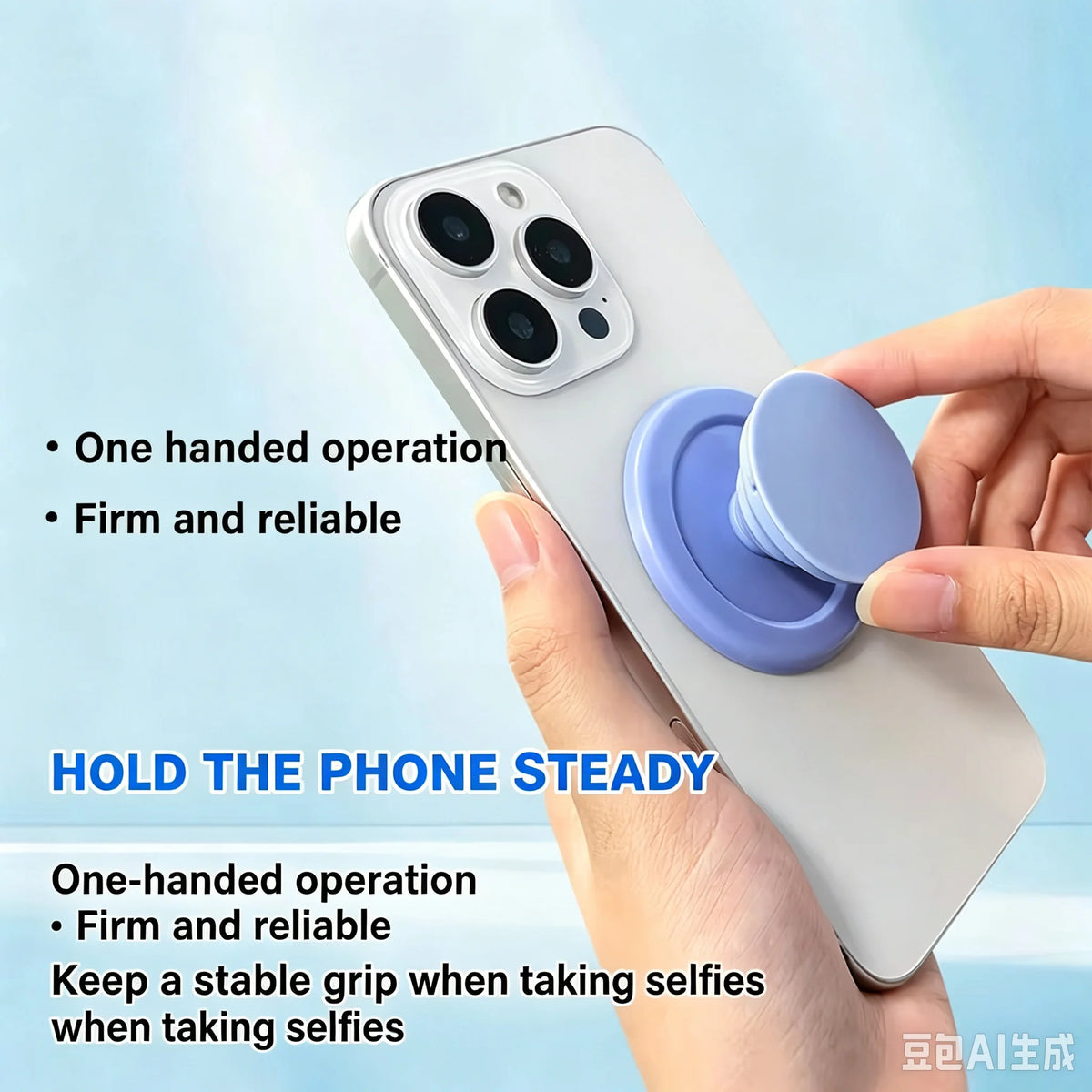 `Magsafe Magnetic Phone Grip, Removable Phone Back Hand Holder Compatible with iPhone Samsung Smartphones`
