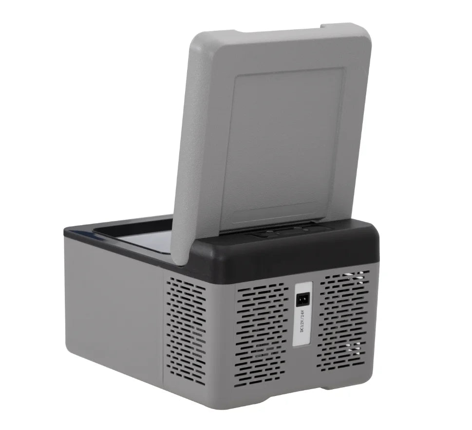 9L/12L Car Refrigerator with 12/24V DC and 110-240V AC Mini Freezer Fridge Cooler for Car, RV, Camping and Home Use