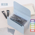 Macaron High-Aesthetic Multi-Layer Accordion File Folder Compact Portable Nail Art Organizer For Nail Stamping Plate Storage
