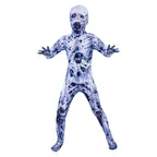 Halloween Kids Zombie Jumpsuit CostumeVampire Cosplay Outfit for Children's Ghost Festival & Stage PerformanceSpooky Party Drees
