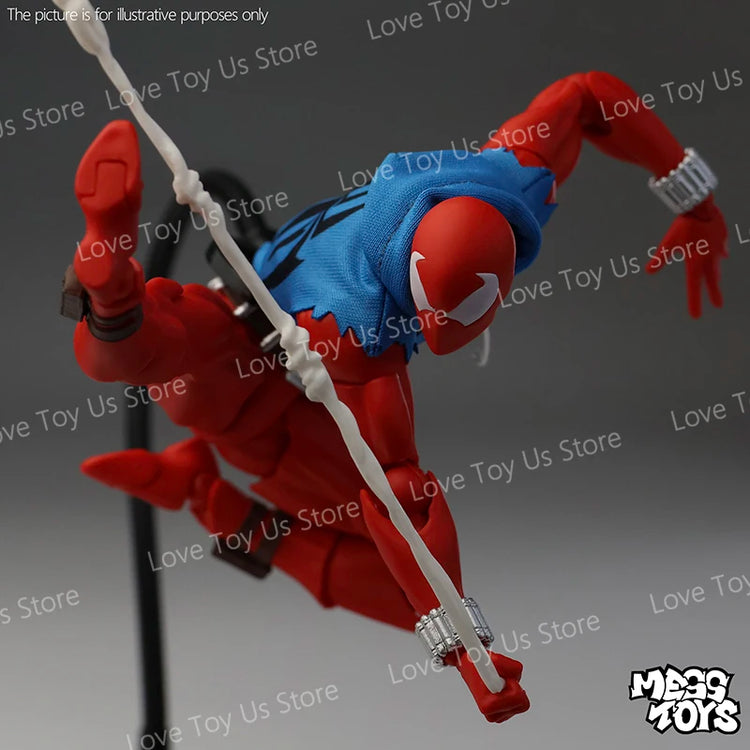 Original Mess Toys Scarlet Hero Scarlet Spiderman Messtoys Spider Man Anime Action Figure Figurine Statue Model Gifts Toys