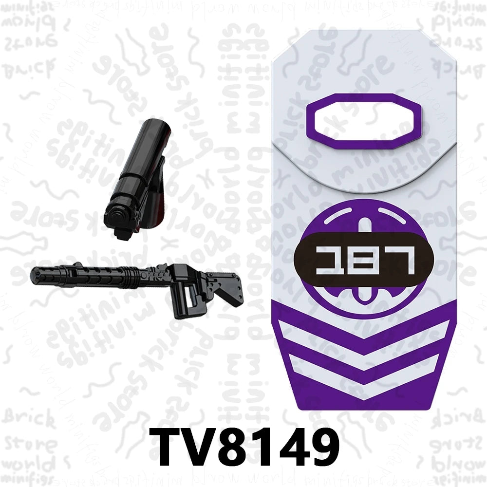 TV6117 TV6118 TV6119 Space War Action Figure Accessories Building Blocks Gift Toys For Children Adult Brick TV6116 TV6115 TV6114
