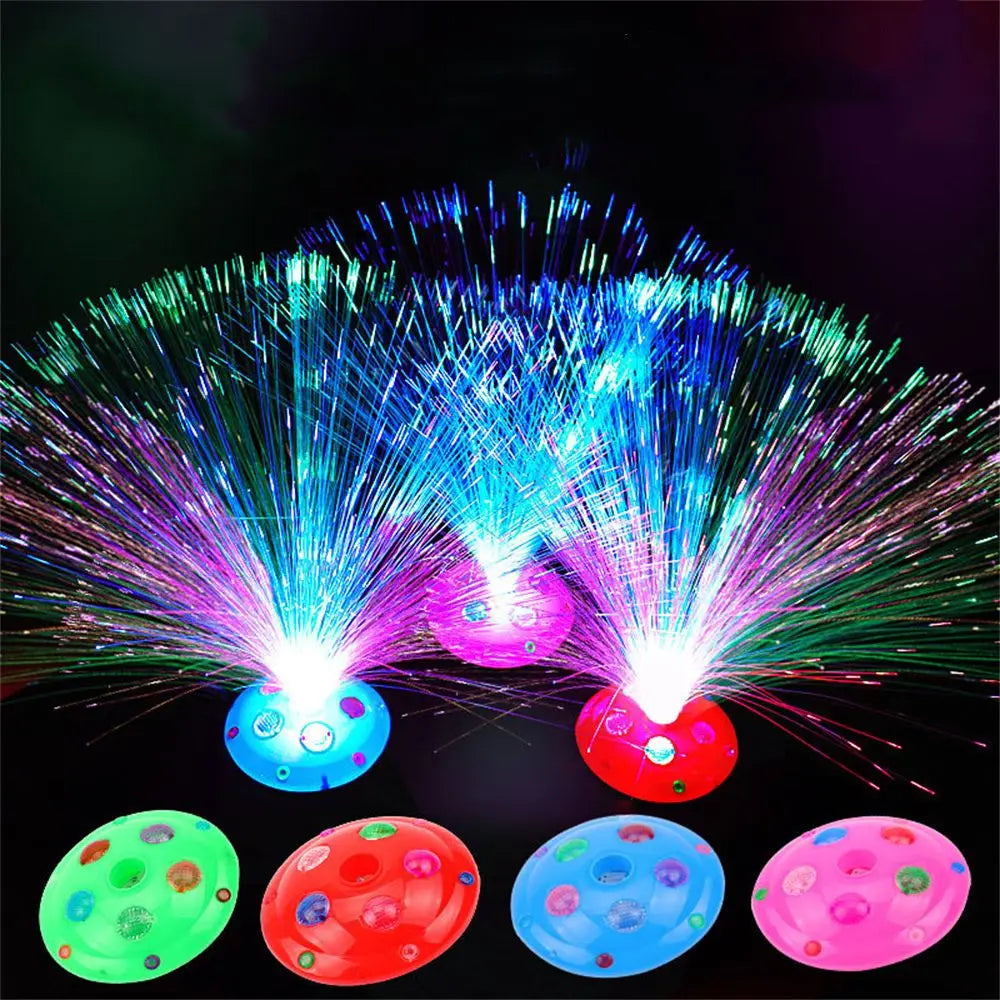 Flashing Home Decor Nighting Lighting Lamps Night Lamp LED Fiber Optic Light Christmas Decoration Multicolor