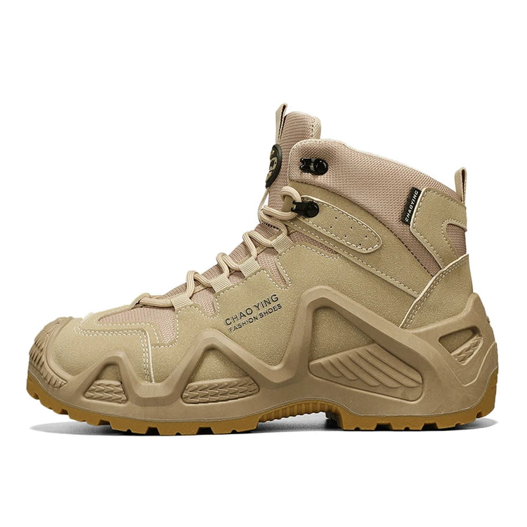 Men Tactical Boots Army Boots Mens Military Desert Waterproof Work Safety Shoes Climbing Hiking Shoes Ankle Men Outdoor Boots