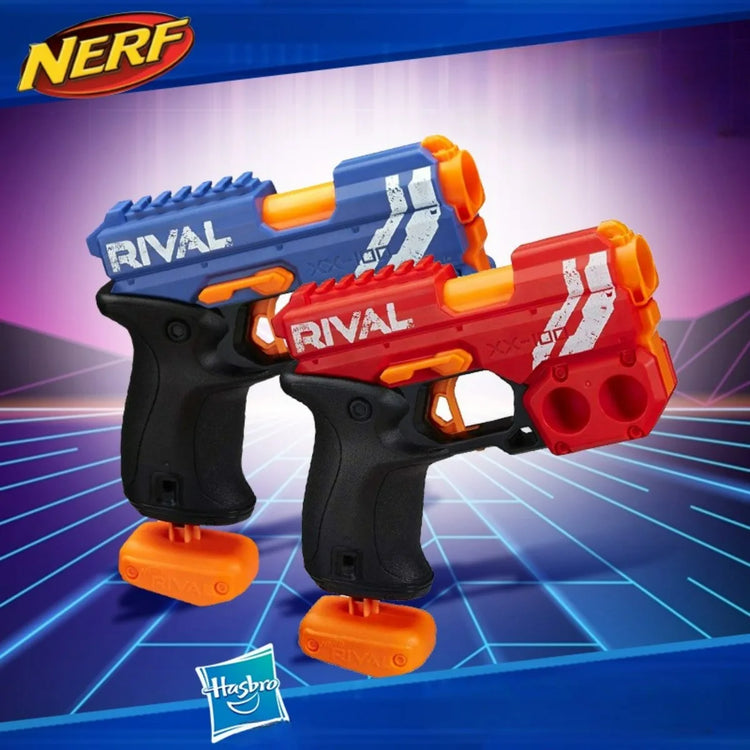 Hasbro Nerf Rival Knockout XX-100 Blaster Round Storage, 90 FPS Velocity, Breech Load 2 Official Rival Rounds Kids Gift E6192