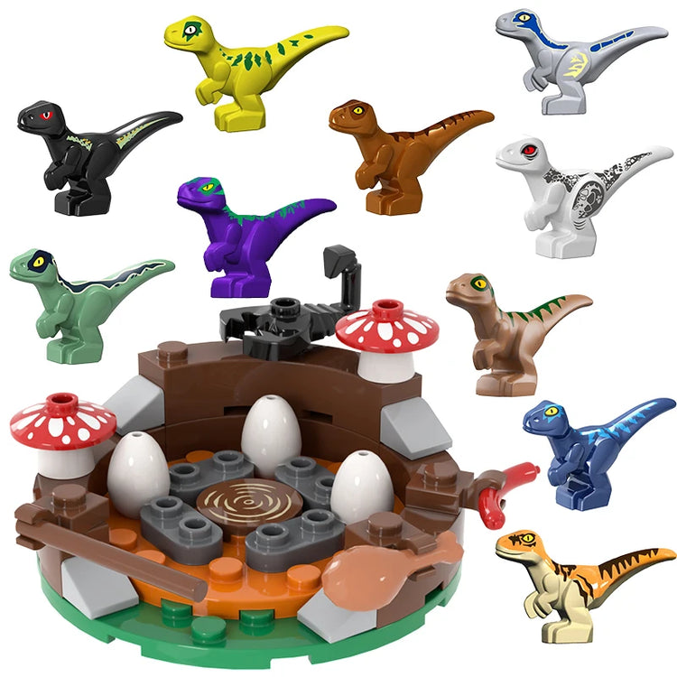 Jurassic Dinosaur Nest Baby Building Blocks Toys Collection Souvenir Gift Birthday Jurassic Rex Raptor
