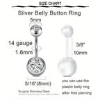 Belly Button Piercing Kit Gun Belly Piercing Kit Belly Button Piercing Gun Navel Piercing Kit Belly Button Ring Piercing Kit