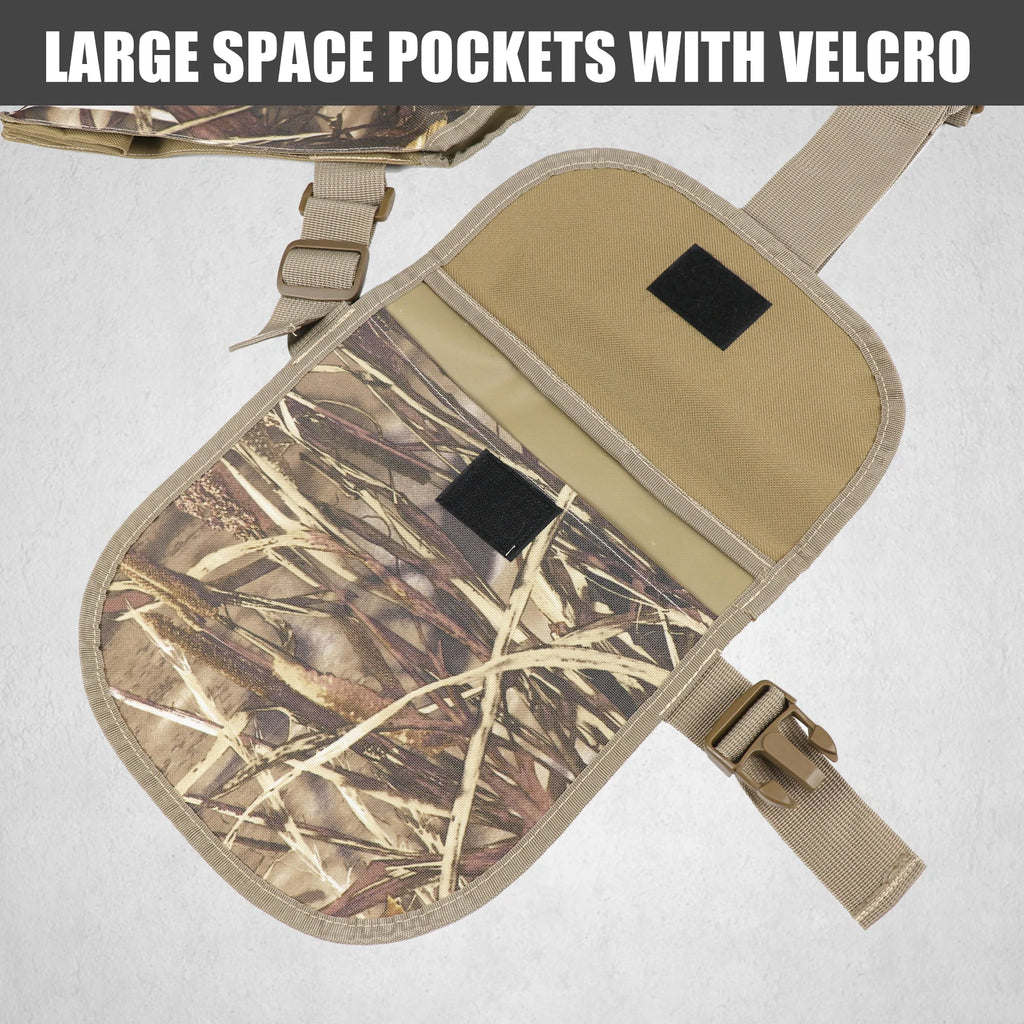 Hunting And Fishing Outdoor Camouflage Vest Suitable For Different Environments With Unique Camouflage Leaf Patterns