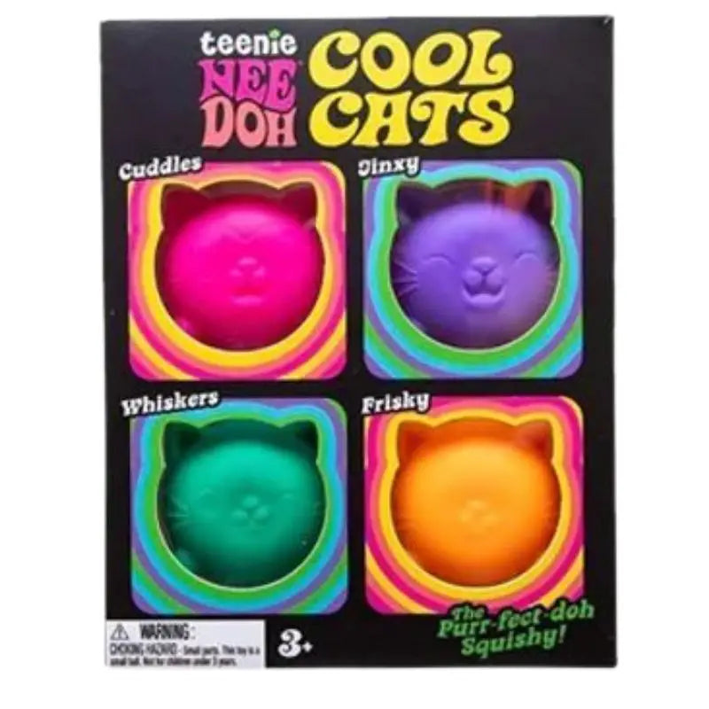 Mini 4 Pack Set Needoh Nice Ice Cube Slow Rebound Squishy Toys Sensory Toy Anti-Stress Party Favors Gifts Safe For Kids Adults