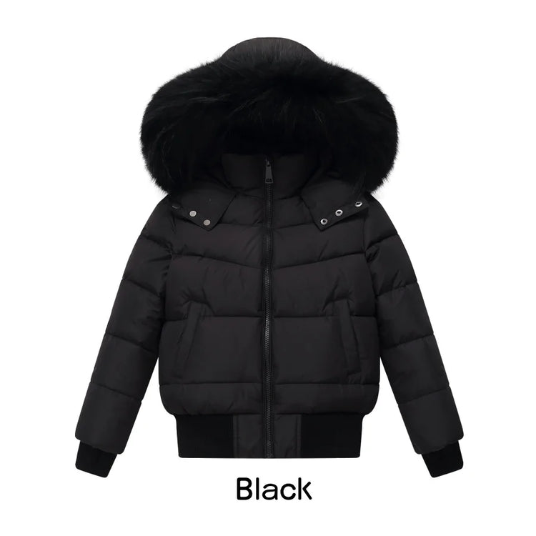 AP 2025 winter design waterproof fabric children down coat for girls and boys clothes