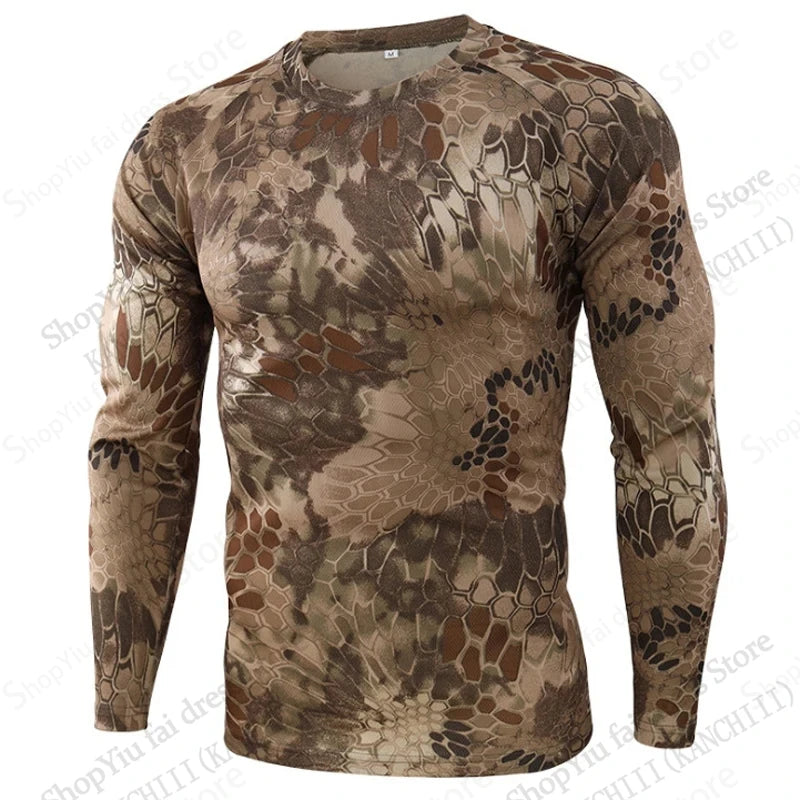 Mens Real Tree Fishing Hunting Tactics Camouflage 3d Print T-shirt Men Women Fashion Outdoor Sports Camo Tops Tees Mens Clothing