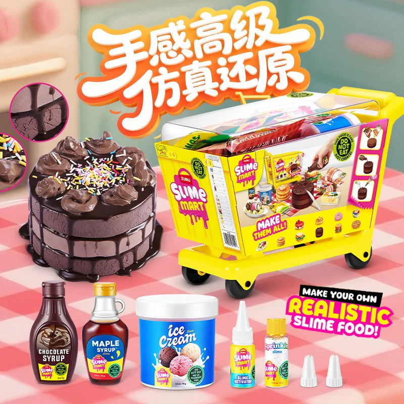 Zuru Slime Mart Diy Realistic Slime Food Fake Dessert Pretend Play Craft Kit With Pancake Cake Hamburger Ice Cream For Hobbyists