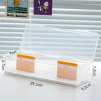Clear Plastic Compartmentalized Organizer Box Holds 550+ Game Cards Storage Box With Adjustable Divider For Cards