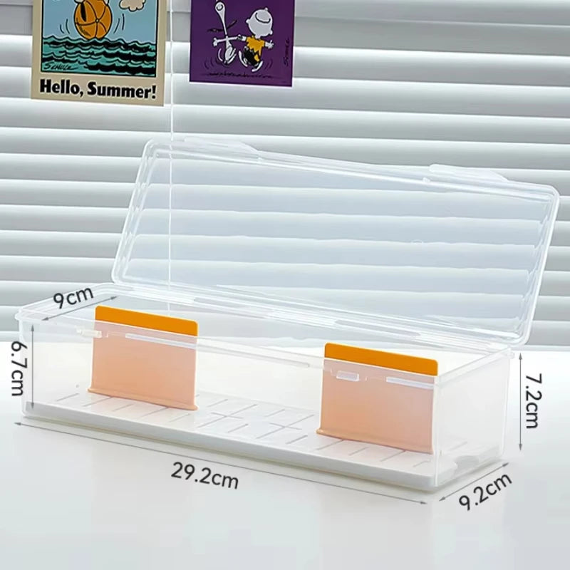 Clear Plastic Compartmentalized Organizer Box Holds 550+ Game Cards Storage Box With Adjustable Divider For Cards