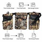 3-in-1 Camo Tactical Hunting Waist Belt Bag , Multi-Pocket Adjustable Outdoor Archery & Hunting Gear Storage Pouch