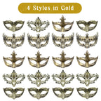 20-120Pcs Masquerade Masks Bulk Venetian Carnival Masks Vintage Antique Party Masks for Women Men Mardi Gras Prom Halloween
