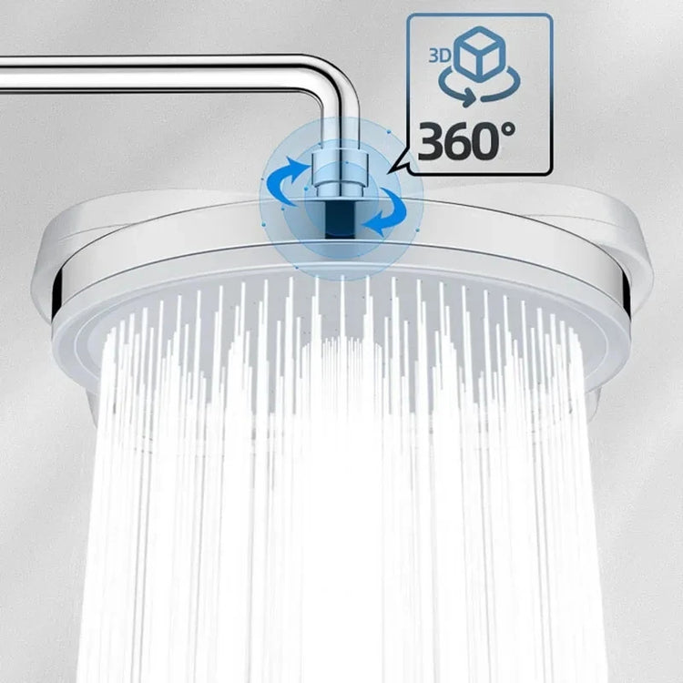 New 230mm Big Panel Large Flow Supercharge Ceiling Mounted Shower Head Set 6 Modes High Pressure Bathroom Showerhead with Filter