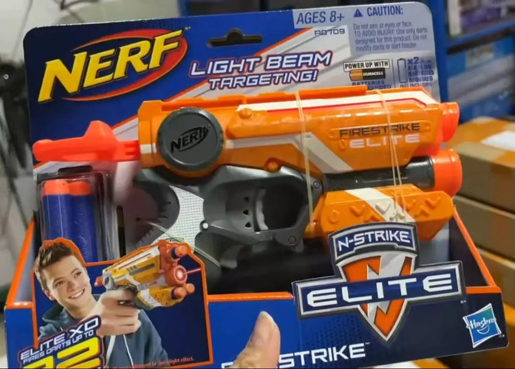 Hasbro Nerf Elite Firestrike Outdoor Game Role Play Nerf Gun light beam targeting Toy for Kids Birthday Christmas Gift A0709
