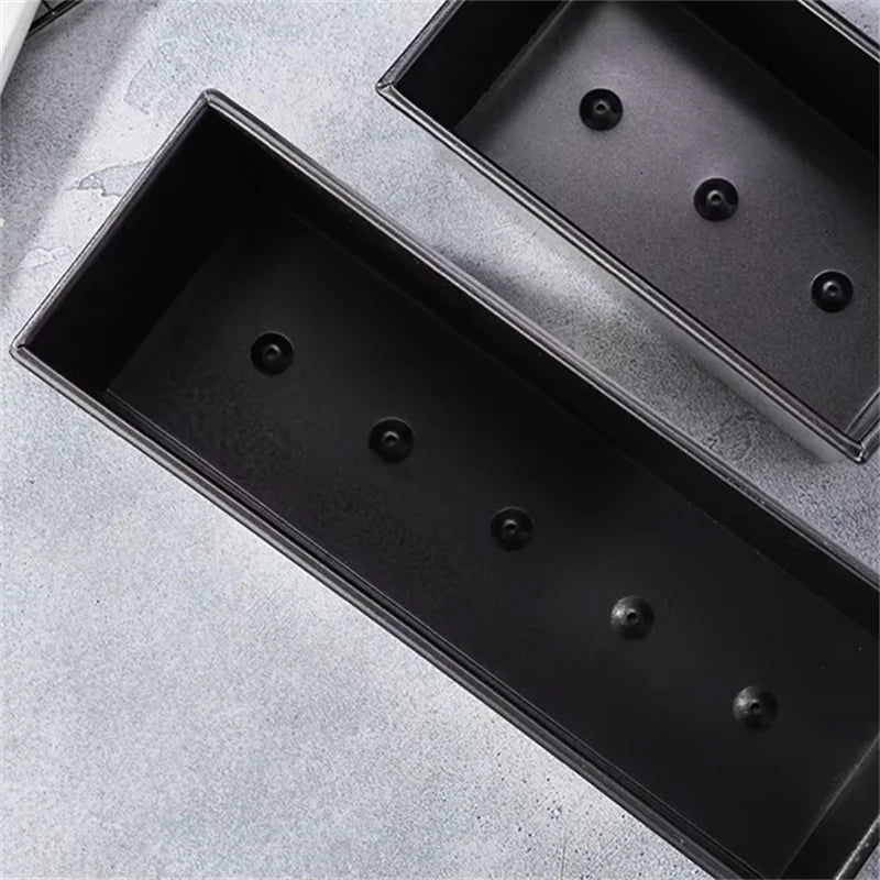 Square toast Bread Baking Tray Cake box Mold with Lid Aluminum Alloy Non-stick Pan Mini Baking Tray Baking Box Diy Cake Bakeware