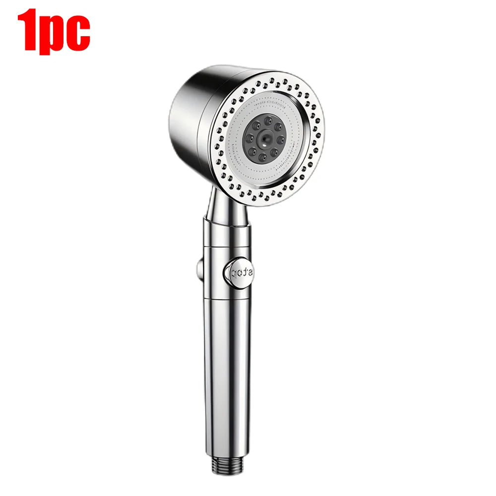 5 Modes Bathroom Shower Head Portable High Pressure Powerful Rain ShowerHead Explosion-proof and Drop-proof Universal Shower Set