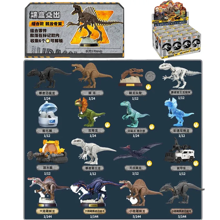 BLOKEES Jurassic World V02 V03 V04 Mosasauridae Jurassic Park Dinosaurs Tyrannosaurs Action Figure Assembled Toys  Birthday Gift
