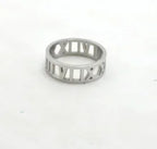 Stainless Steel Ring for Women Inlaid Zircon Rings Waterproof Romantic Fashion Jewelry