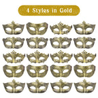 20-120Pcs Masquerade Masks Bulk Venetian Carnival Masks Vintage Antique Party Masks for Women Men Mardi Gras Prom Halloween